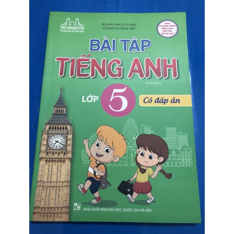 Sách - Bài tập tiếng anh lớp 5 (Có đáp án)