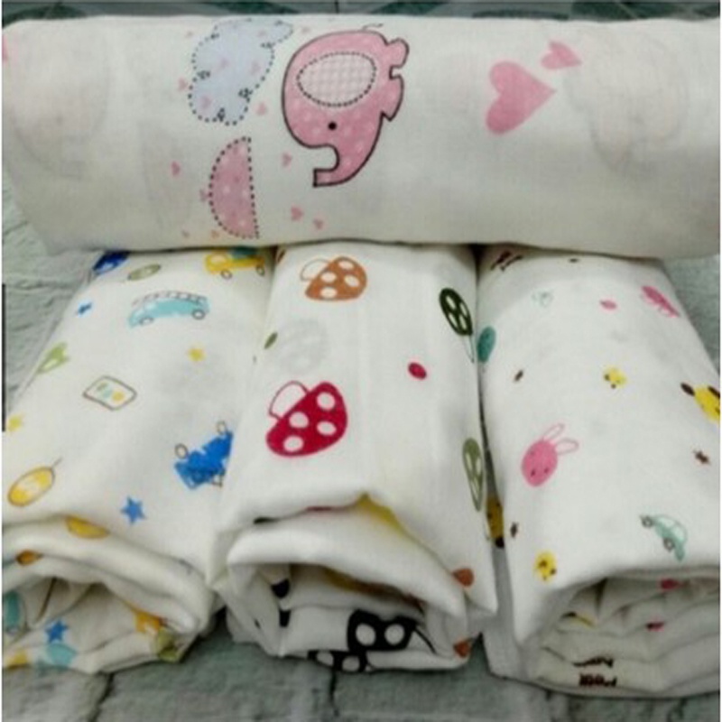 Khăn xô tắm, khăn quấn vải xô in hình 4 lớp xuất Nhật siêu mềm dành cho bé KT 75 x 75 cm
