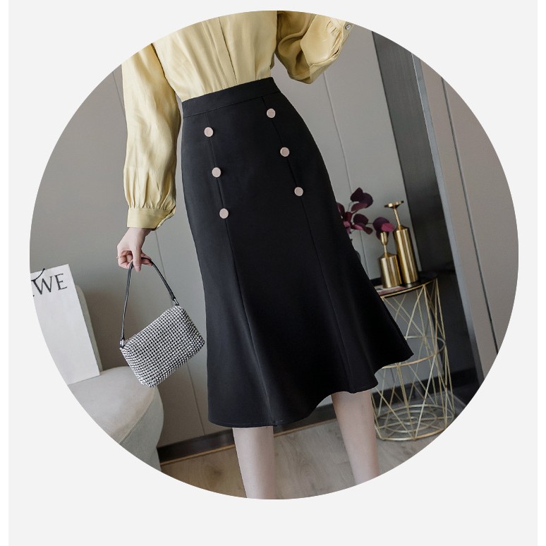 Chân váy xếp ly họa tiết