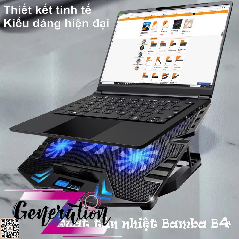 Đế tản nhiệt laptop BAMBA B4