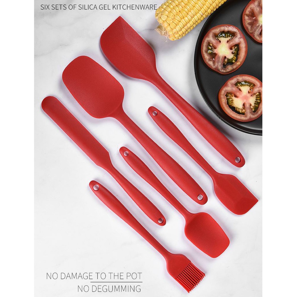 Bộ Spatula Làm Bánh - Phới vét trọn bộ dụng cụ cơ bản - Dao chà láng silicon GB028