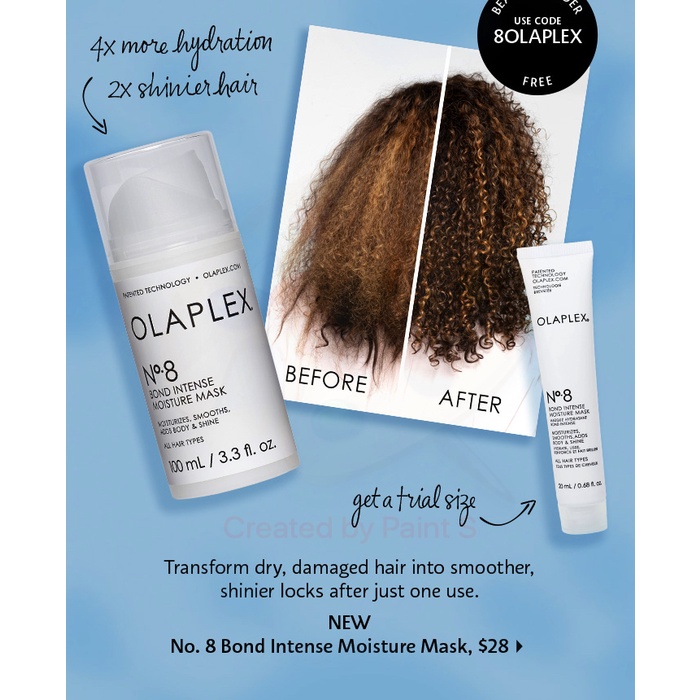 OLAPLEX 🌿 Mặt nạ dưỡng ẩm tăng cường liên kết tóc No 8 Bond Intense Moisture Mask