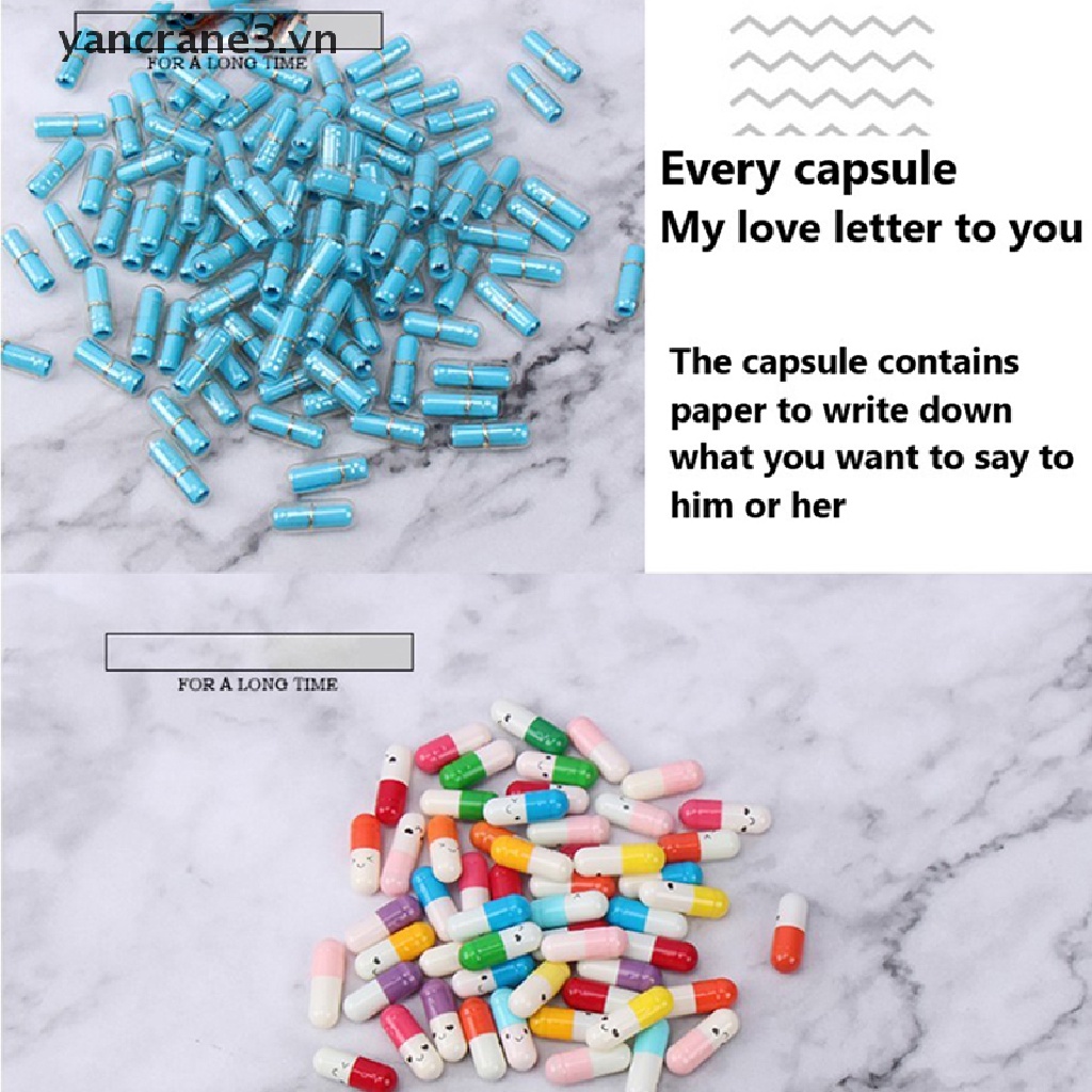 Set 50 Viên Nang Mini Hình Biểu Tượng Cảm Xúc Dùng Để Trang Trí