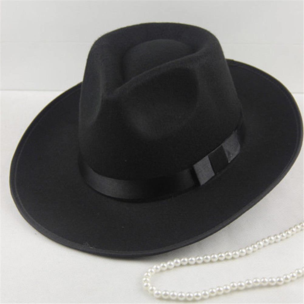 Mũ Fedora vải nỉ rộng vành phong cách vintage