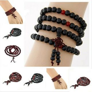 Vòng Chuỗi 108 Hạt Gỗ Phật - 6Ly Bình An