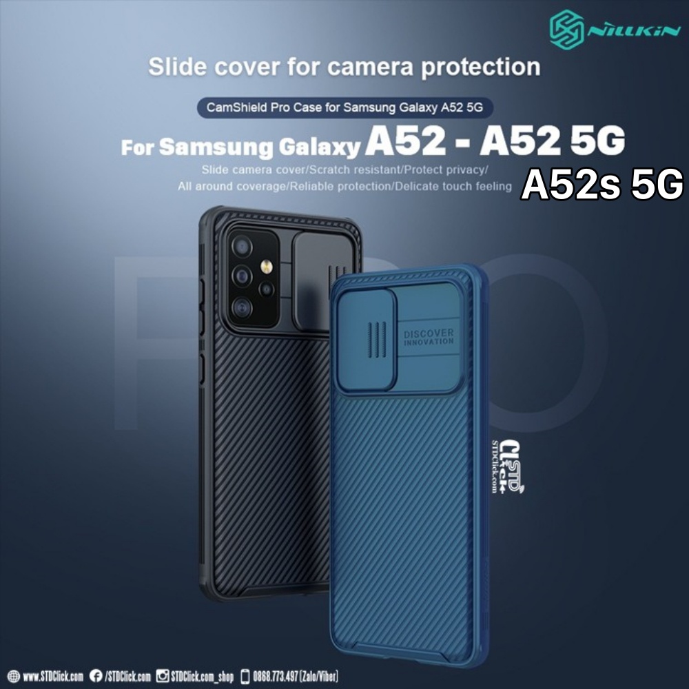 ỐP LƯNG SAMSUNG GALAXY A52 - A52 5G - A52s 5G NILLKIN CAMSHIELD PRO BẢO VỆ CAMERA CHÍNH HÃNG