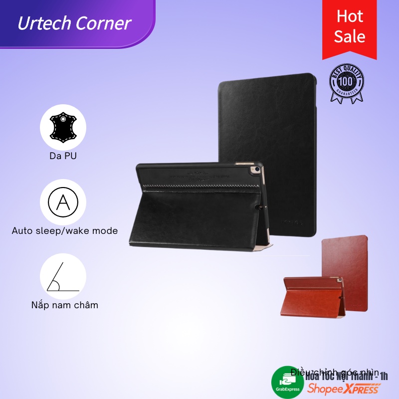 Bao da Samsung Tab Kaku Urtechcorner lưng cứng tự động tắt mở màn hình khi sử dụng