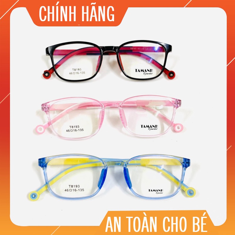 Gọng kính cận trẻ em nhựa dẻo Hàn quốc T8193, tặng hộp + khăn lau