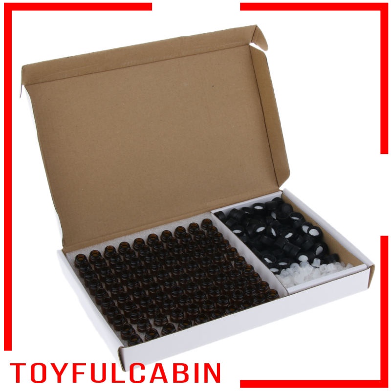 Set 100 lọ thủy tinh đựng tinh dầu 1ml giảm độ nồng độ kèm ốc vít