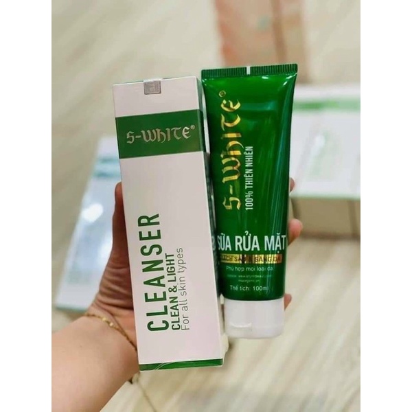 Sữa rửa mặt nha đam Swhite! Sạch sâu & Sáng Da!