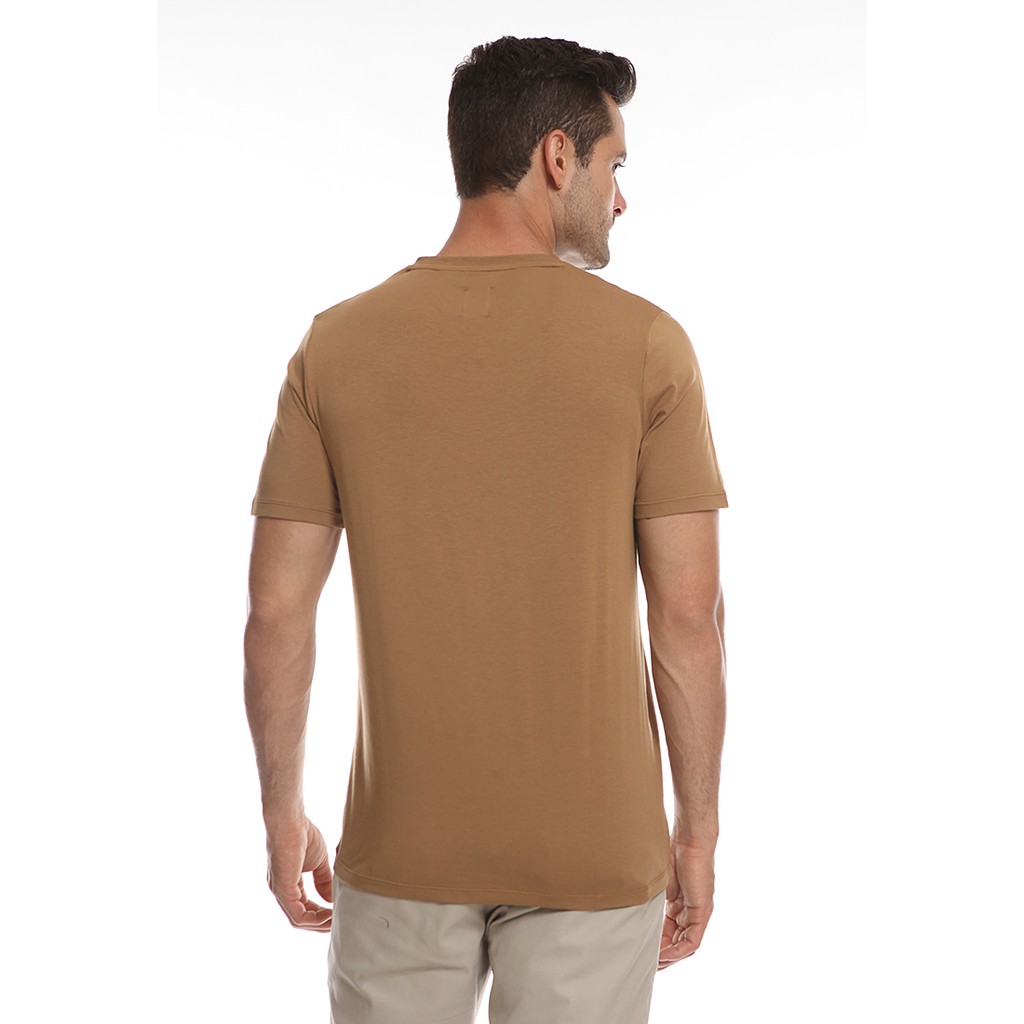 Áo thun nam tay ngắn in chữ Bestbuy Slim Fit 5-Khaki