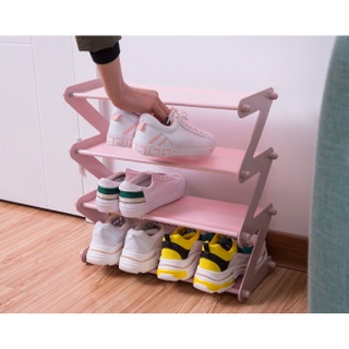 KỆ DÉP CHỮ Z 4 TẦNG CHẮC CHẮN Siêu Cute