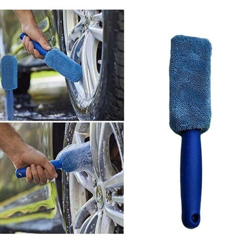 Cọ Vệ Sinh Bánh Xe Hơi Có Tay Cầm Bằng Nhựa Tiện Dụng