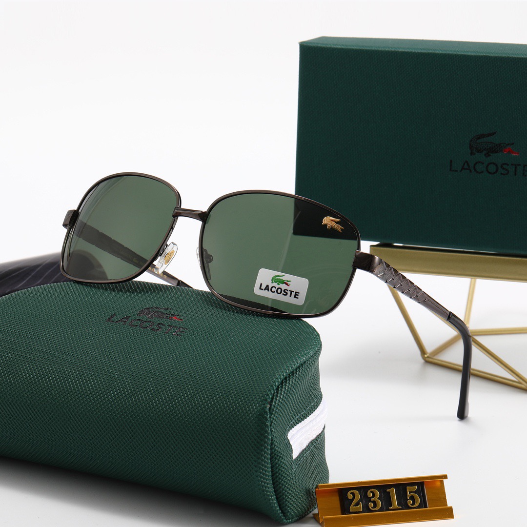 LACOSTE_ Châu Âu và Mỹ Người hâm mộ 2021 Thời trang mới Phim màu khung lớn Kính râm nam và nữ Xu hướng Cặp đôi Đường phố Chụp Trăm trang trí phù hợp Thời trang Du lịch Kỳ nghỉ Bảo vệ tia cực tím Kính râm đi biển