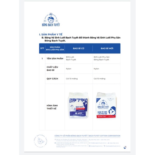 Băng  vệ sinh  lưới  BẠCH  TUYẾT