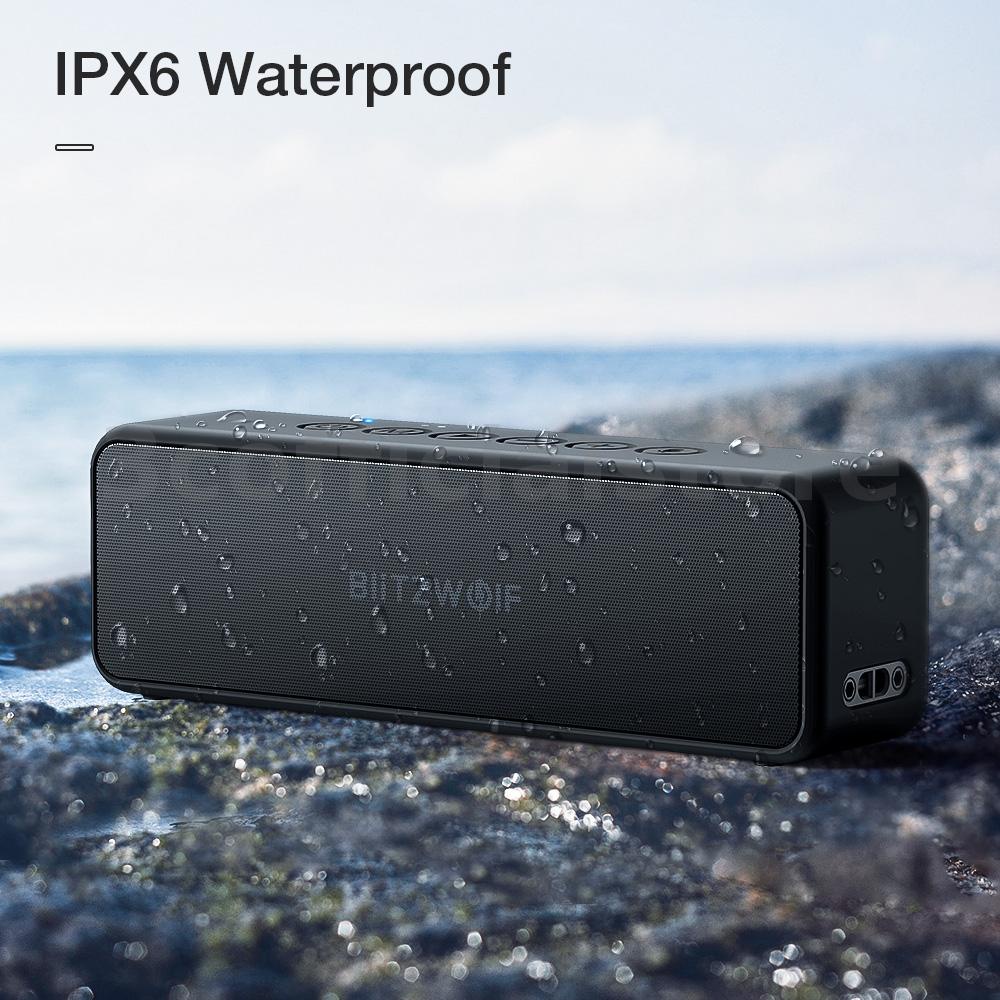 Loa bluetooth BW-WA4 30W TWS chống nước IPX6 màu đen