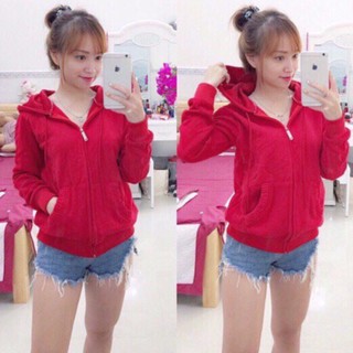 Áo khoác nỉ trơn
