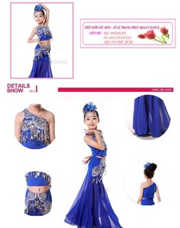 Đồ múa đuôi cá trẻ em belly dance