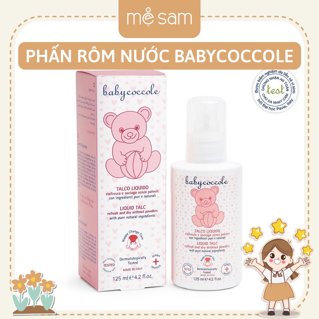 Phấn rôm nước với tinh bột bắp Babycoccole 0M+