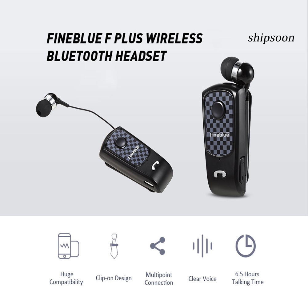 FINEBLUE Tai Nghe Bluetooth Có Kẹp Cài Áo Tiện Dụng