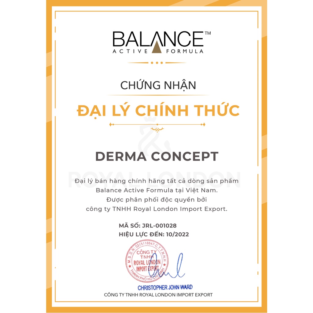 Serum Tái Tạo Và Dưỡng Da Mắt Balance Active Formula Gold Collagen Rejuvenating eye 15ml