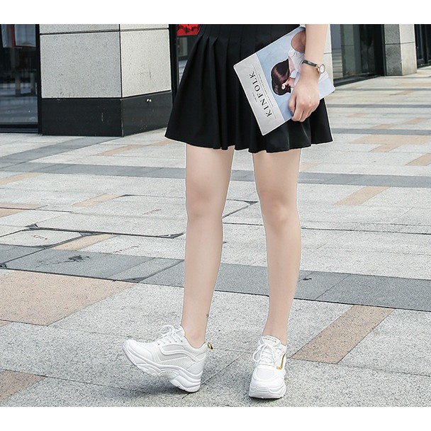 Giày thể thao độn đế vạch sóng đế 6 cm D293350 kẻ vạch nhũ siêu xinh siêu thoáng mã hot (Video thật) | BigBuy360 - bigbuy360.vn