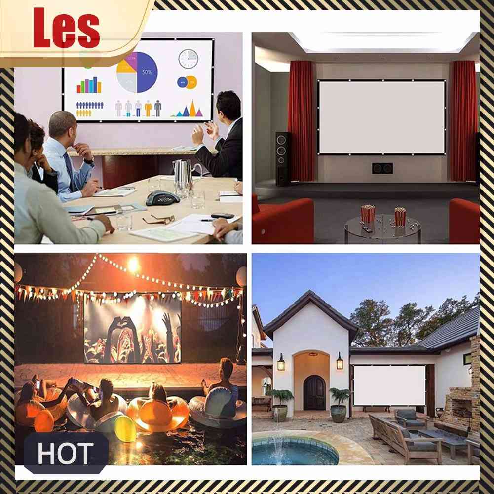 Màn Hình Máy Chiếu HD 60 72 84 100 120 150 inch Tỉ Lệ 16: 9 Chất Lượng Cao