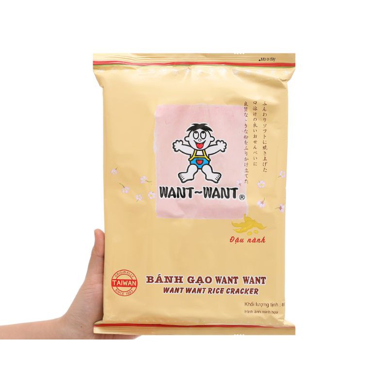 Bánh gạo đậu nành Want Want gói 88g | BigBuy360 - bigbuy360.vn