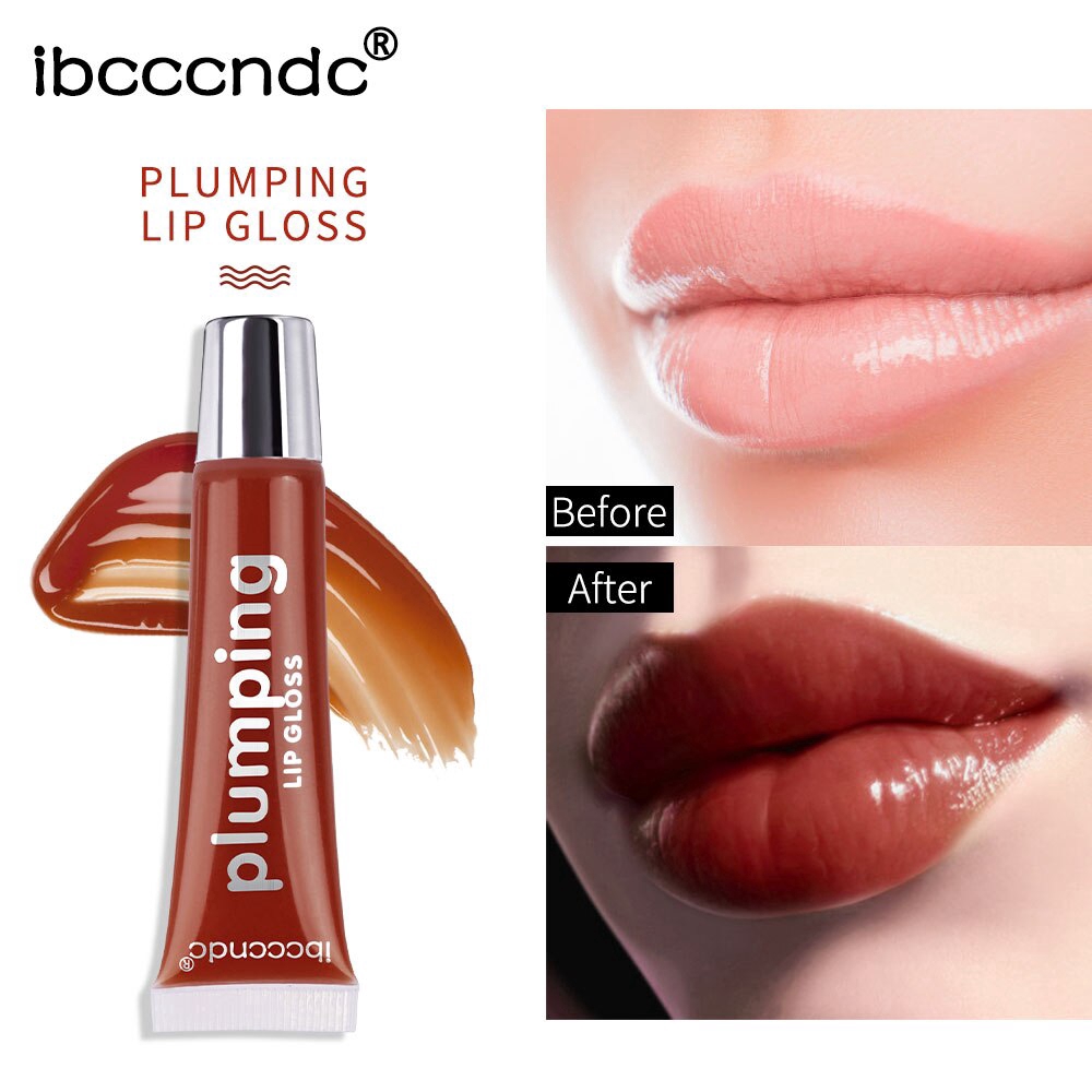 Moisturizing  Lip Plumper Gloss Plumping Lip Gloss Glitter Nutritious Liquid Lipstick Cherry Mineral Oil Clear Lipgloss | BigBuy360 - bigbuy360.vn