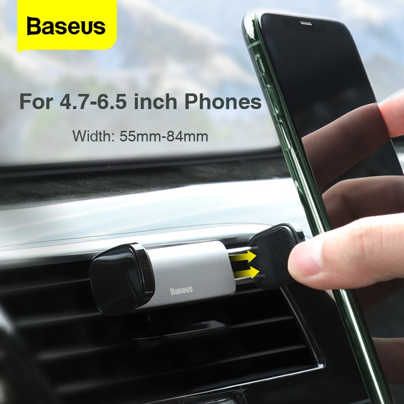 Giá đỡ điện thoại trên ô tô kẹp cửa gió Baseus Steel Cannon | BigBuy360 - bigbuy360.vn