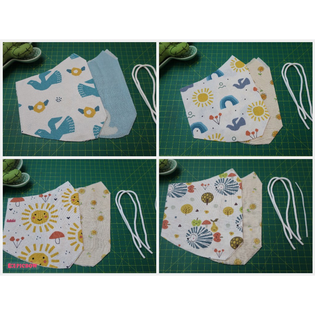 Phụ kiện làm khẩu trang cute N95 handmade chống nước , chống giọt bắn làm từ vải cotton 100% nhập khẩu Hàn Quốc & Nhật B | BigBuy360 - bigbuy360.vn