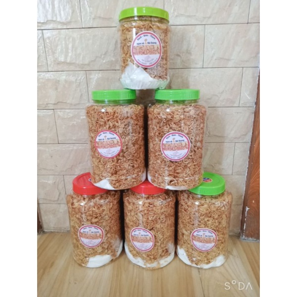 Hành phi nhà làm Hũ 1kg không pha bột loại 1, hành phi sẵn