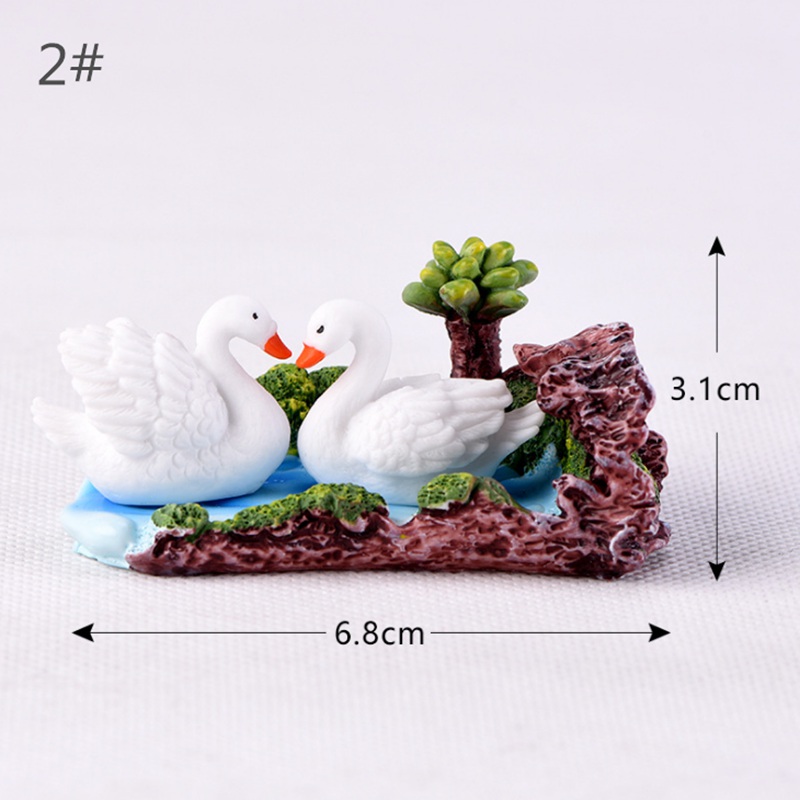 1 Tượng Thỏ / Thiên Nga / Heo / Gấu Trang Trí Vườn