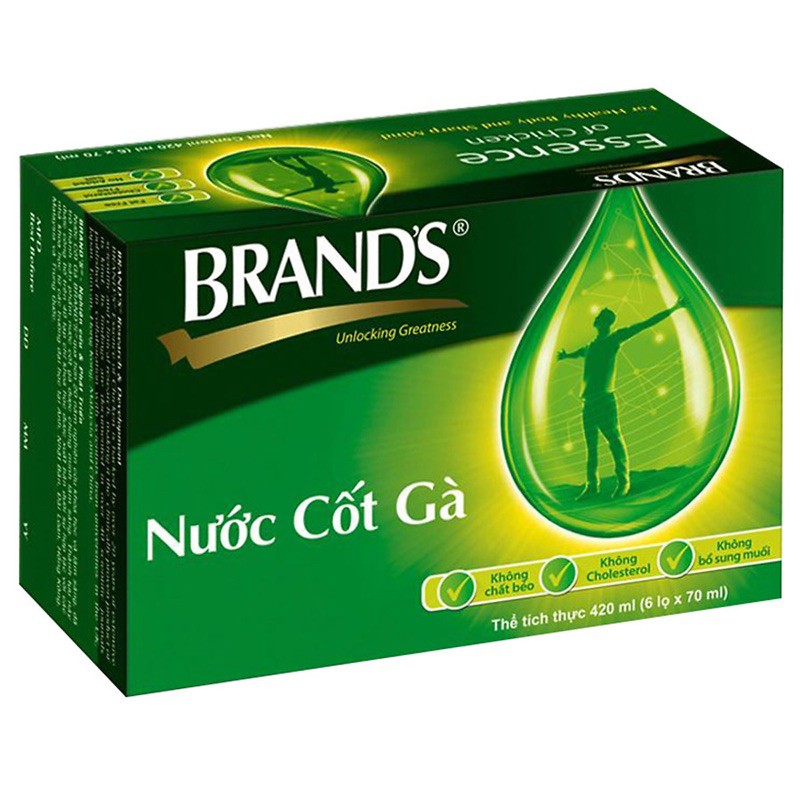 HỘP 6 HŨ NƯỚC CỐT GÀ BRAND'S 420ML - 252ML