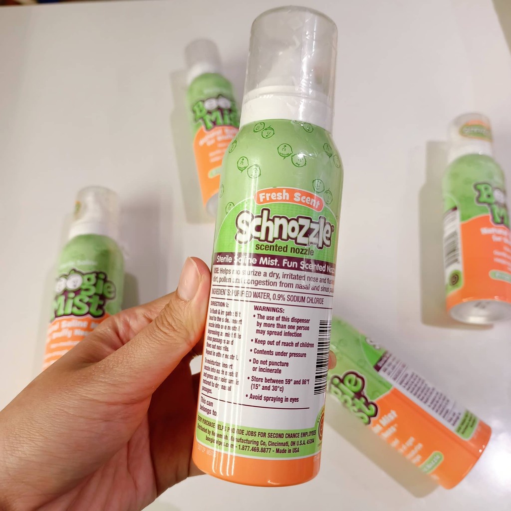 Xịt mũi vô trùng kháng khuẩn Boogie Mist 89g cho bé