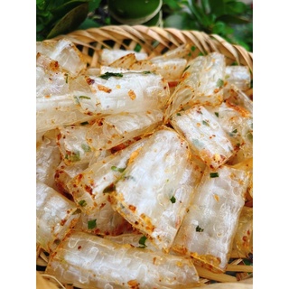Bánh tráng cuốn mỡ hành