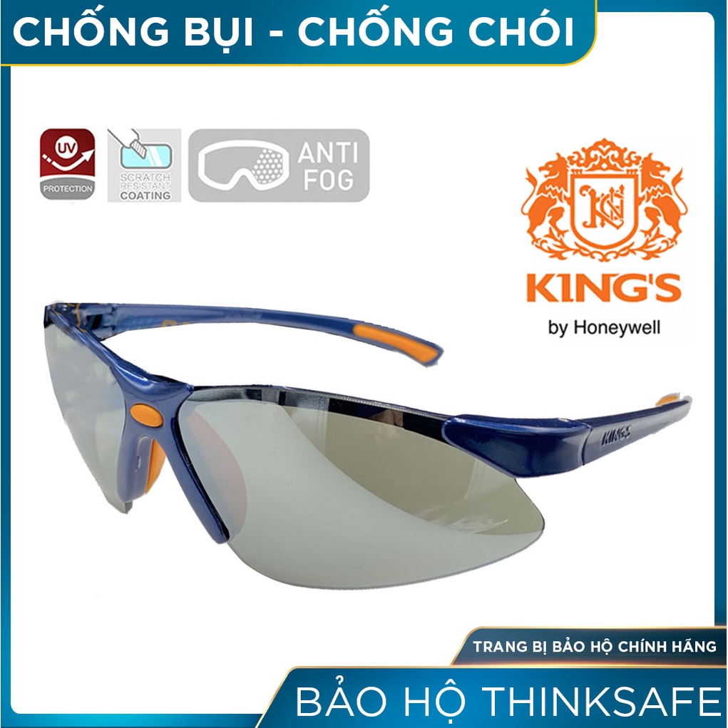 Kính bảo hộ cao cấp King's Thinksafe, bảo hộ đa năng, chống bụi đi đường, chống gió, bảo vệ mắt chống tia uv - KY314B