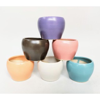 Chậu trồng cây mini, chậu trồng cây hình lu, chậu sứ để bàn. Chậu trồng sen đá, xương rồng, cẩm nhung cute shop