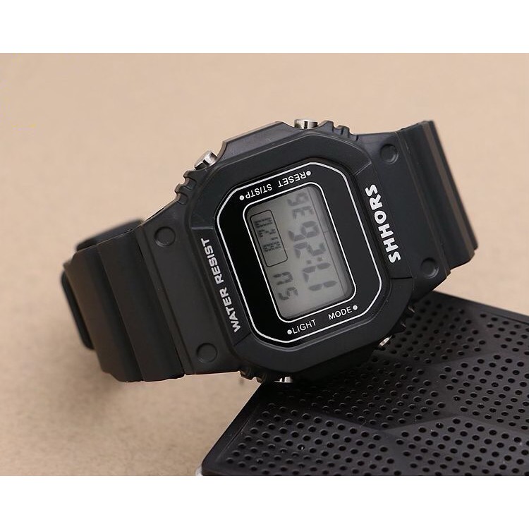 ĐỒNG HỒ NAM NƯ SHHORS VUÔNG 2 MÀU ĐEN TRẮNG D361 SIÊU ĐẸP | BigBuy360 - bigbuy360.vn
