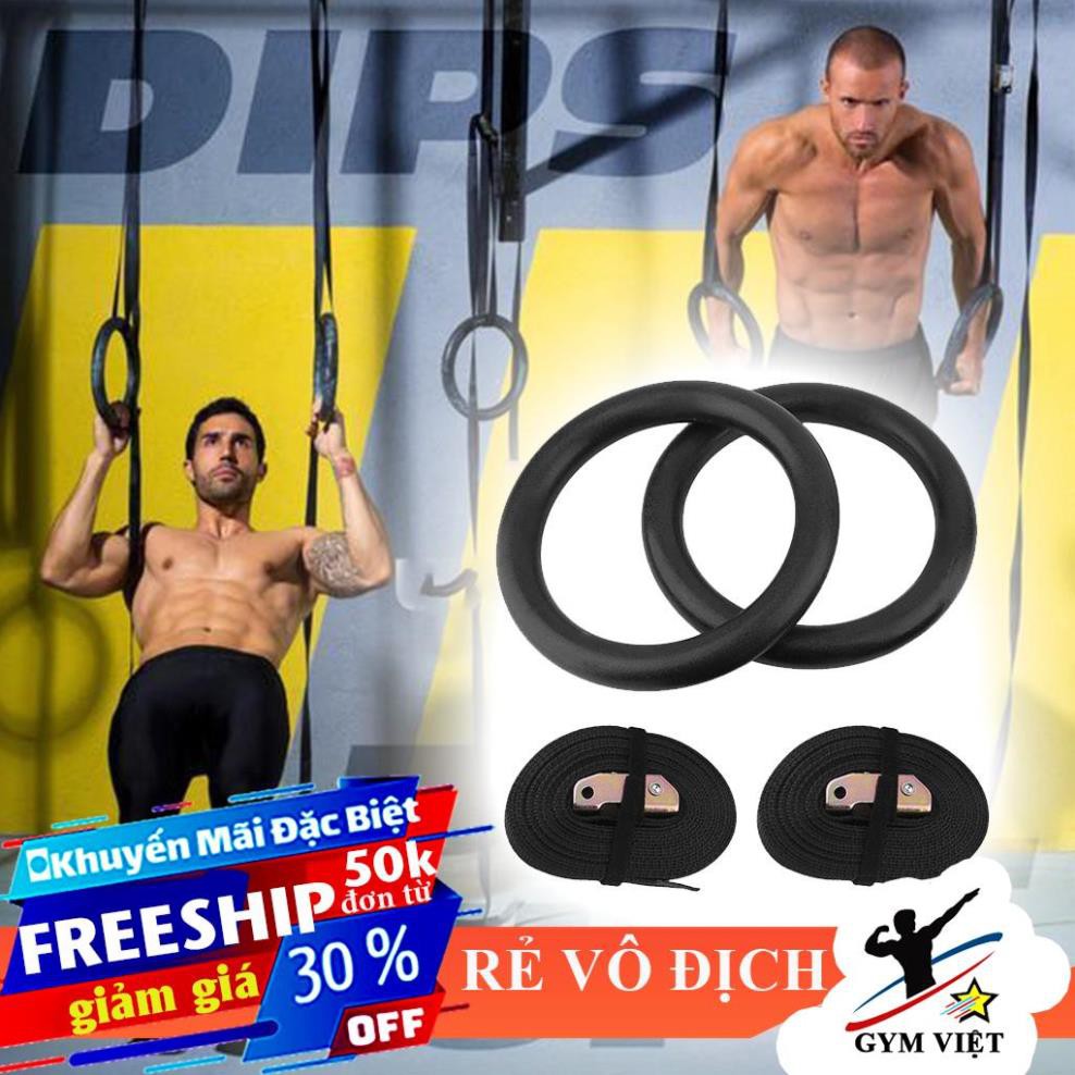 🎁 Vòng xà gymnastic rings giá rẻ 2021 /⭐ FREE SHIP ⭐/ Vòng xà tay gym có khóa điều chỉnh tiện lợi
