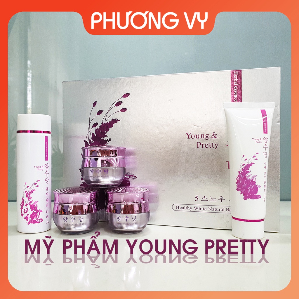 [CHÍNH HÃNG] Mỹ phẩm Young Pretty 5in1, giúp làm sạch nám tàn nhang và làm trắng da từ Hàn Quốc, Mỹ phẩm Young Pretty.