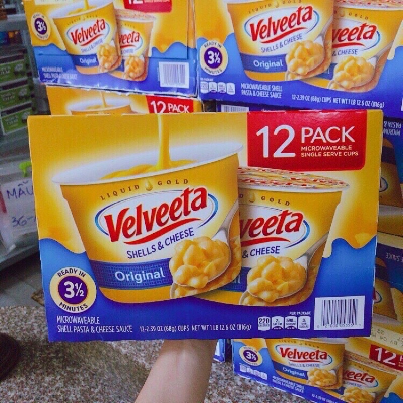 - NUI PHÔ MAI VỎ SÒ VELVEETA HIỆU KRAFT CUP 68GR