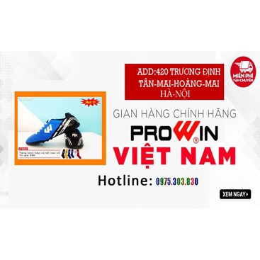 giày,giầy đá banh sân cỏ nhân tạo,prowin,trẻ em, người lớn xanh dương