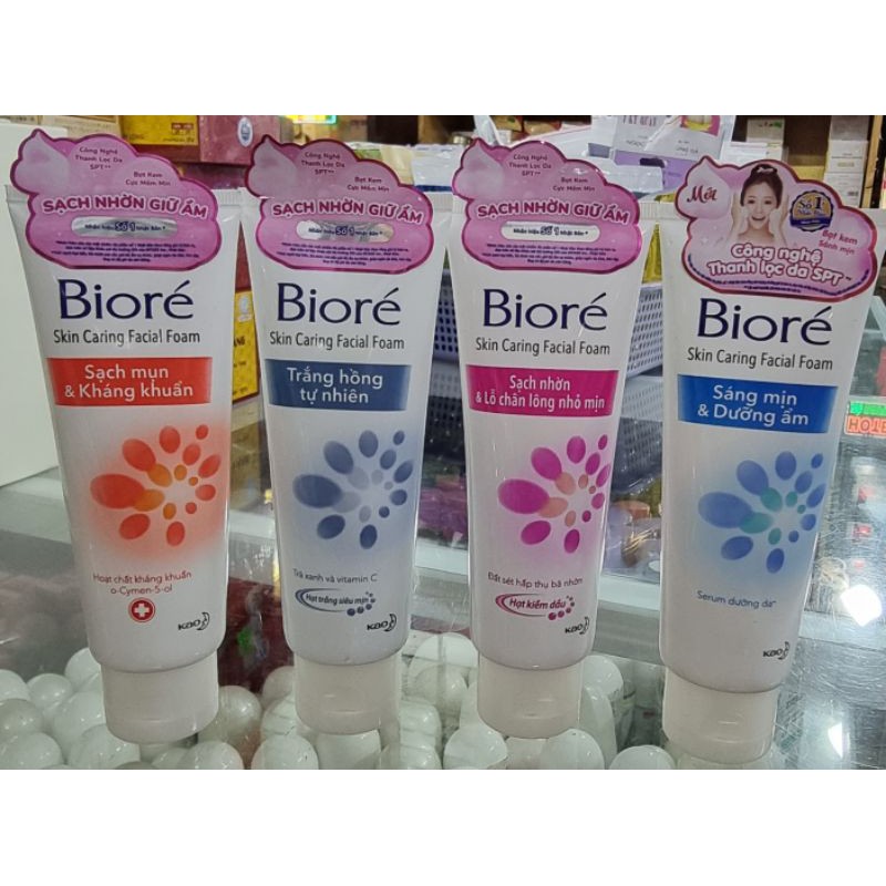 sữa rửa mặt biore' 100gr