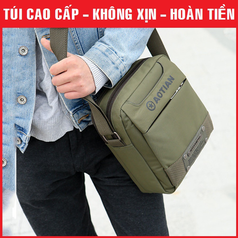 Túi đeo chéo nam, vải chống thấm nước cao cấp,chất vải bền đẹp, nhiều ngăn chứa đồ, phong cách thời trang trẻ Hàn Quốc