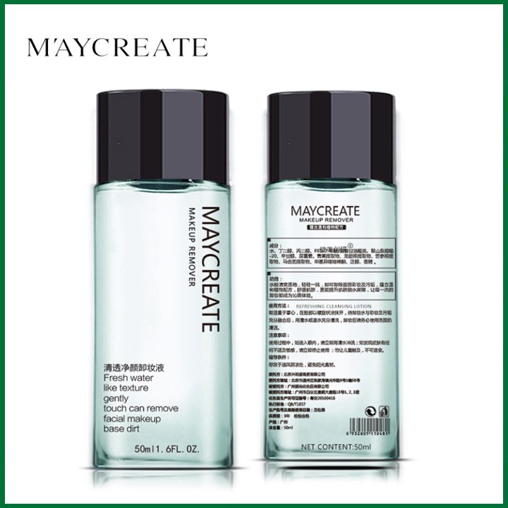 Nước tẩy trang  Nước tẩy trang Maycreate Makeup Remover 50ml FEY BEAUTY A21