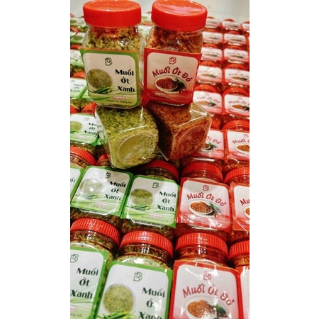 Set 2 Hủ Muối Chấm 2 Vị Xanh Đỏ [Có Bán Sỉ], [Loại Đặc Biệt] Hàng ngon nhà làm