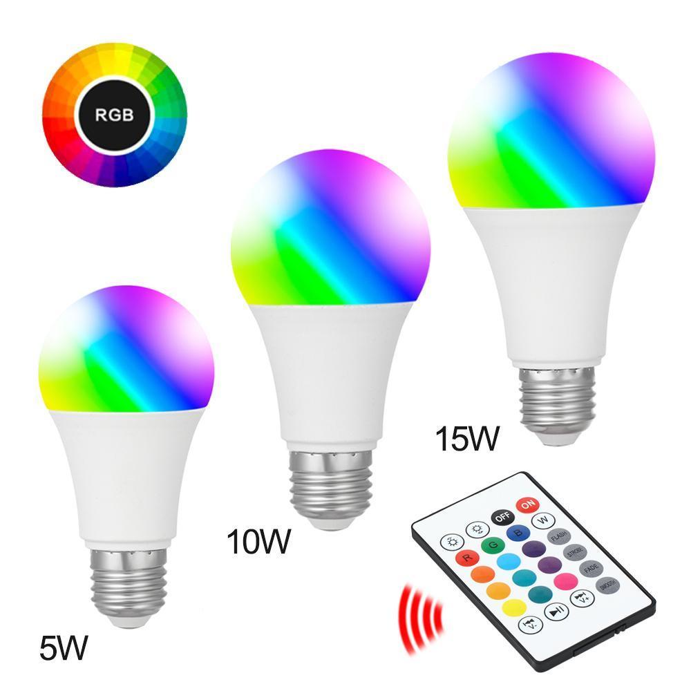 Bóng Đèn Led Thông Minh E27 RGB Kèm Điều Khiển Từ Xa