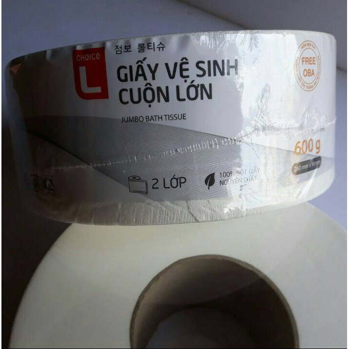 Combo 10 cuộn giấy vệ sinh cao cấp 600g choice L(2 lớp)