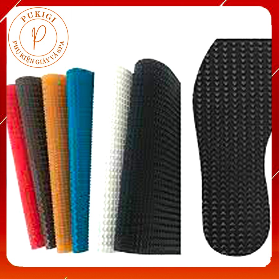 Dán đế giày chống trượt miếng to 38*56cm dày 2mm mẫu 002 cho thợ sửa giày, cho khách mua về tự cắt dán đế